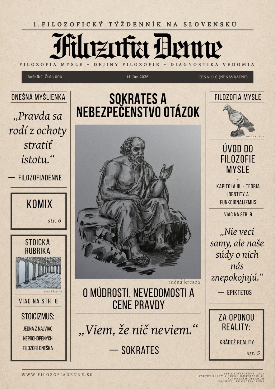 Sokrates, múdrosť, nevedomosť a nebezpečenstvo otázok