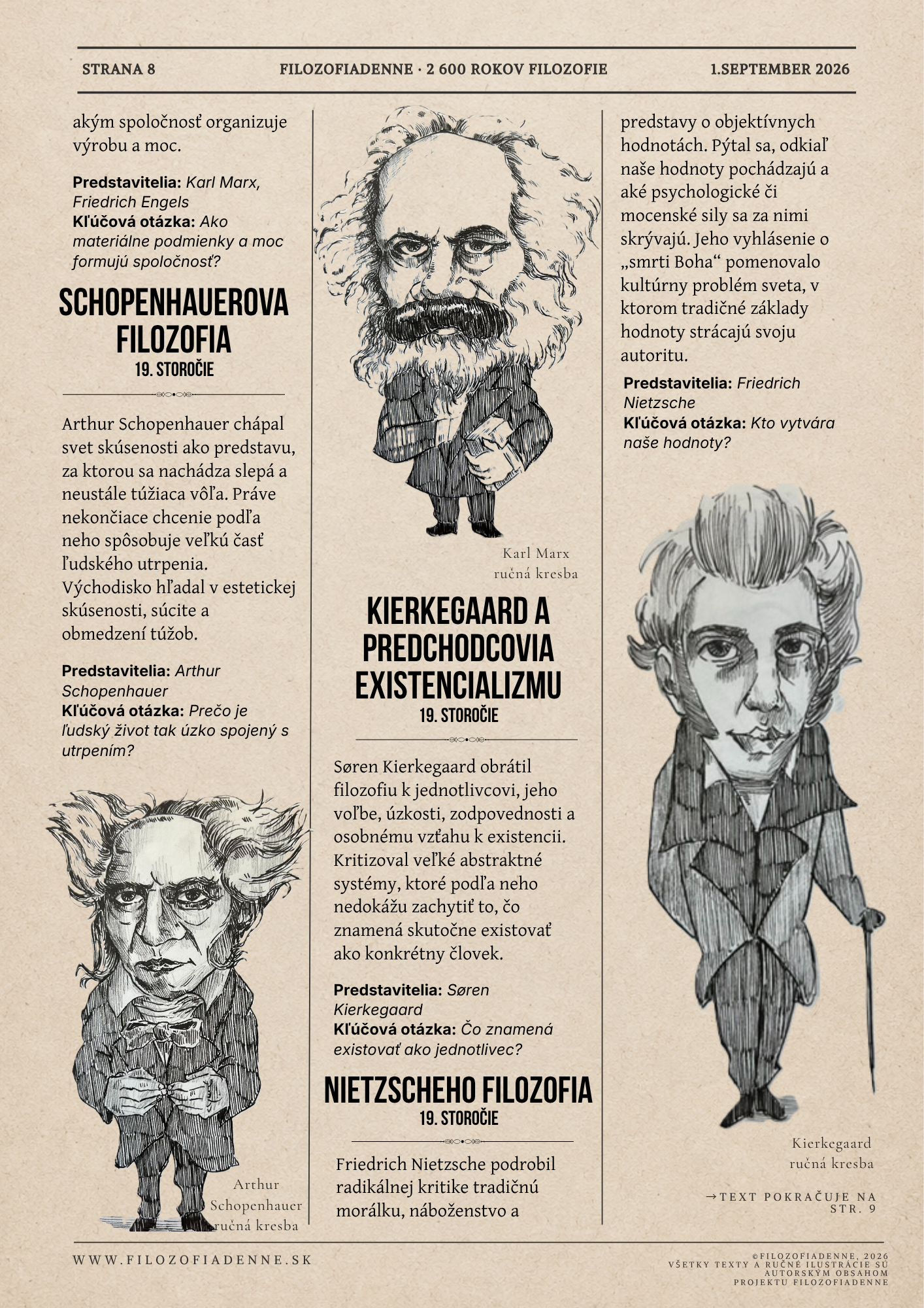 Filozofia 19. storočia: Schopenhauer, Kierkegaard a Nietzsche